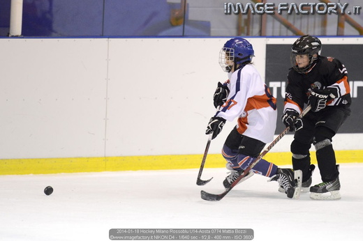 2014-01-18 Hockey Milano Rossoblu U14-Aosta 0774 Mattia Bozzi